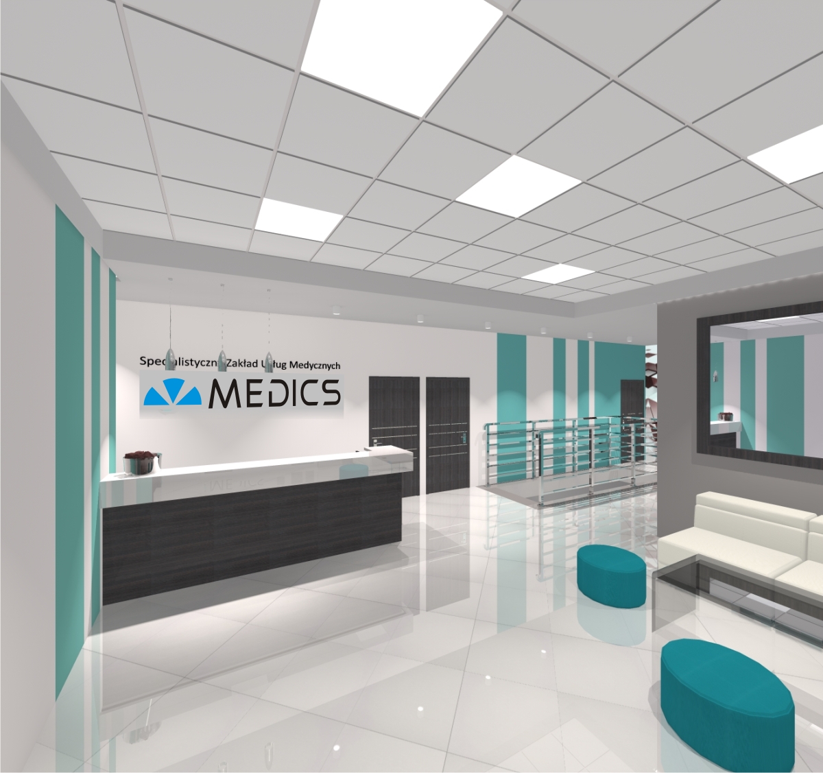 Reklama wewnątrz - litery przestrzenne